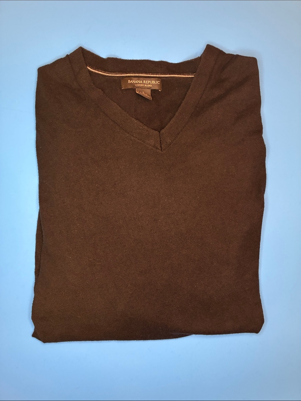 Banana Republic Men's V-Neck Sweater — black large